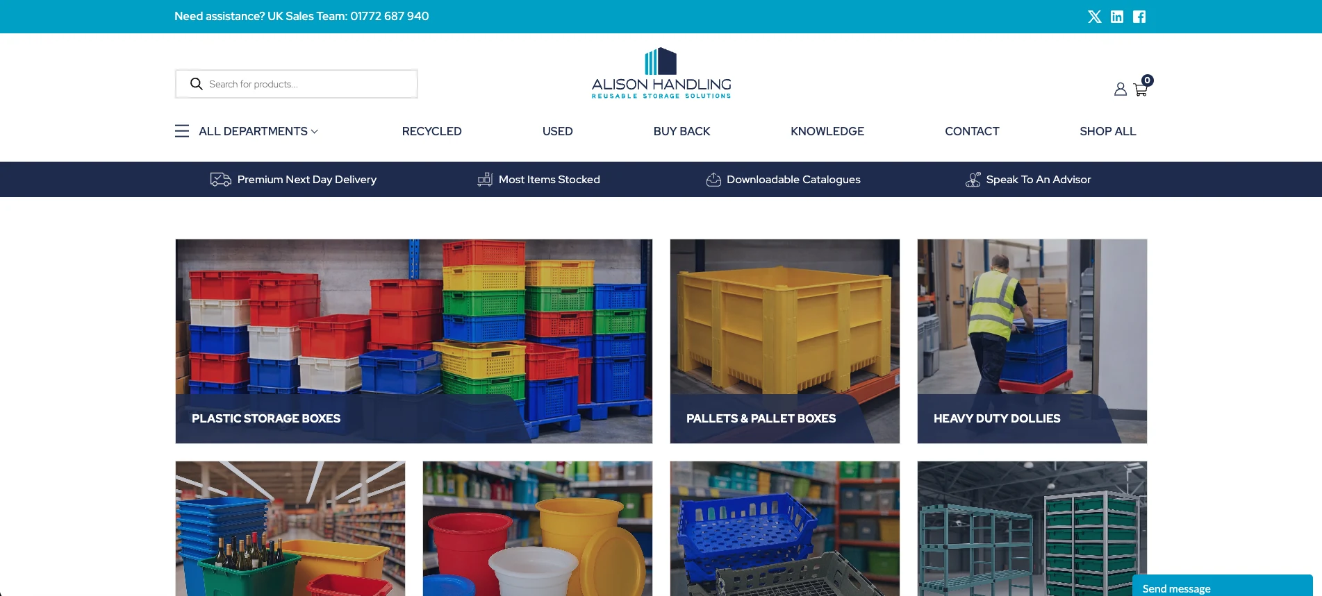 Alison Handling website screenshot