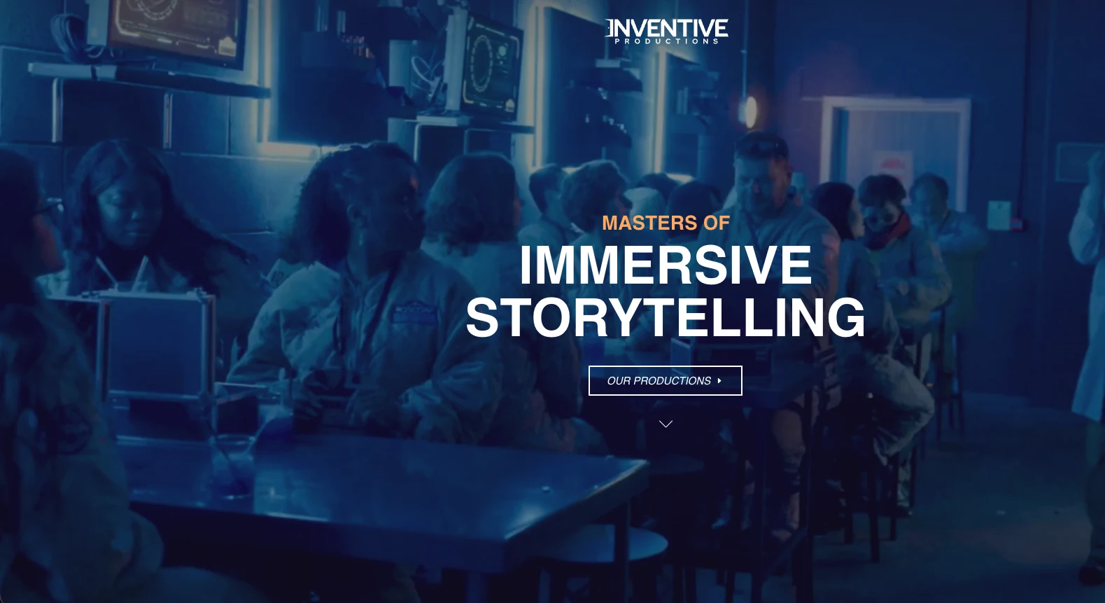 Inventive Productions website screenshot